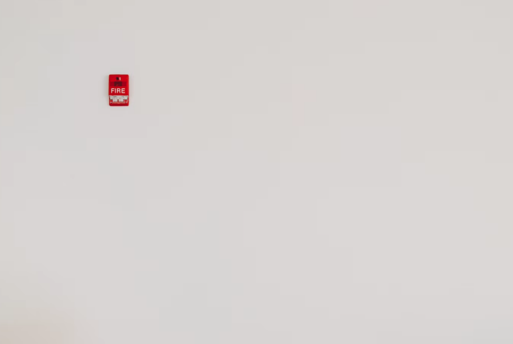 a fire alarm on wall in scotland